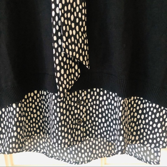 ADRIANNA PAPELL V-neck Twofer Sweater - Picture 9 of 10